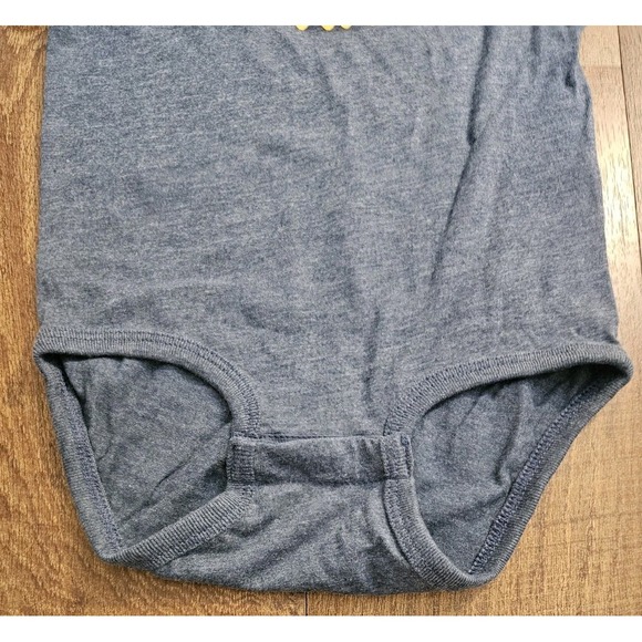 Chik Fil A Waffle Fry Baby Bodysuit Size 18M Blue Waffle Fry Heart Short Sleeve - Picture 5 of 7